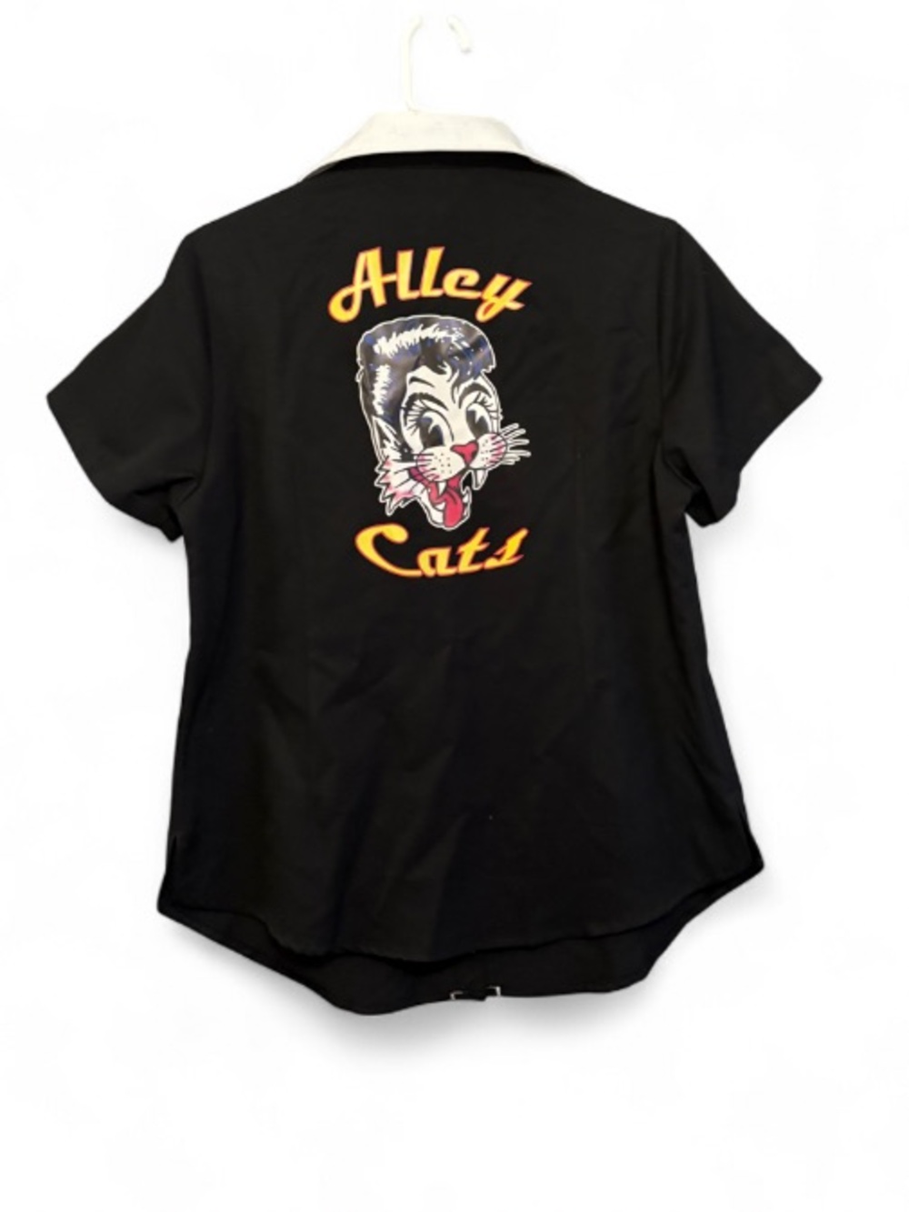 Cruisin USA Alley Cats Retro Rockabilly Bowling Shirt - Women’s Medium